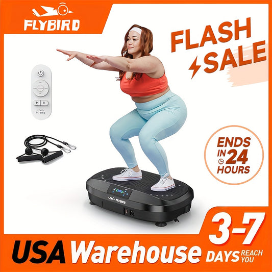 FLYBIRD Fitness Stepper Vibration Plate – 4D and Oscillation Dual Vibration Platform, Whole Body Workout Machine for Bone Density and Lymphatic Drainage