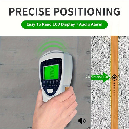 5 in 1 SHAWTY ProFinder Wall Scanner - Electronic Stud Detector with LCD Display, Audio Alarm, and Accurate Beam Finders for Wood, Metal, and AC Wire Detection