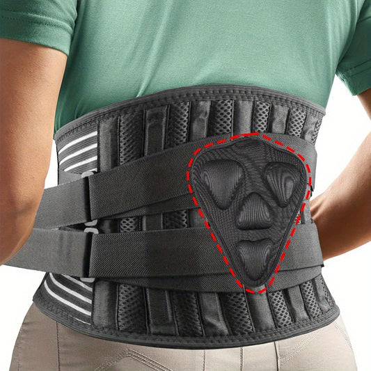 Back Brace for Lower Back - Lumbar Support for Heavy Lifting, Breathable Waist Support for Sciatica and Herniated Disc, Men and Women