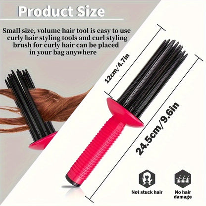 Round Hair Brush – Fluffy Curling Comb, 1pc/2pcs Hair Styling Tool for Beautiful Curls