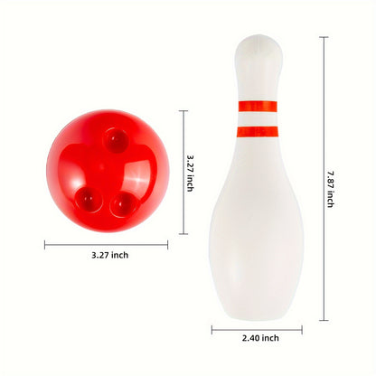 Light Up Kids Bowling Set - 10 Pins and 2 Balls, 12-Piece Toy Set for Indoor and Outdoor Games, Perfect for Toddlers and Young Children (Height: 7.87 inches)