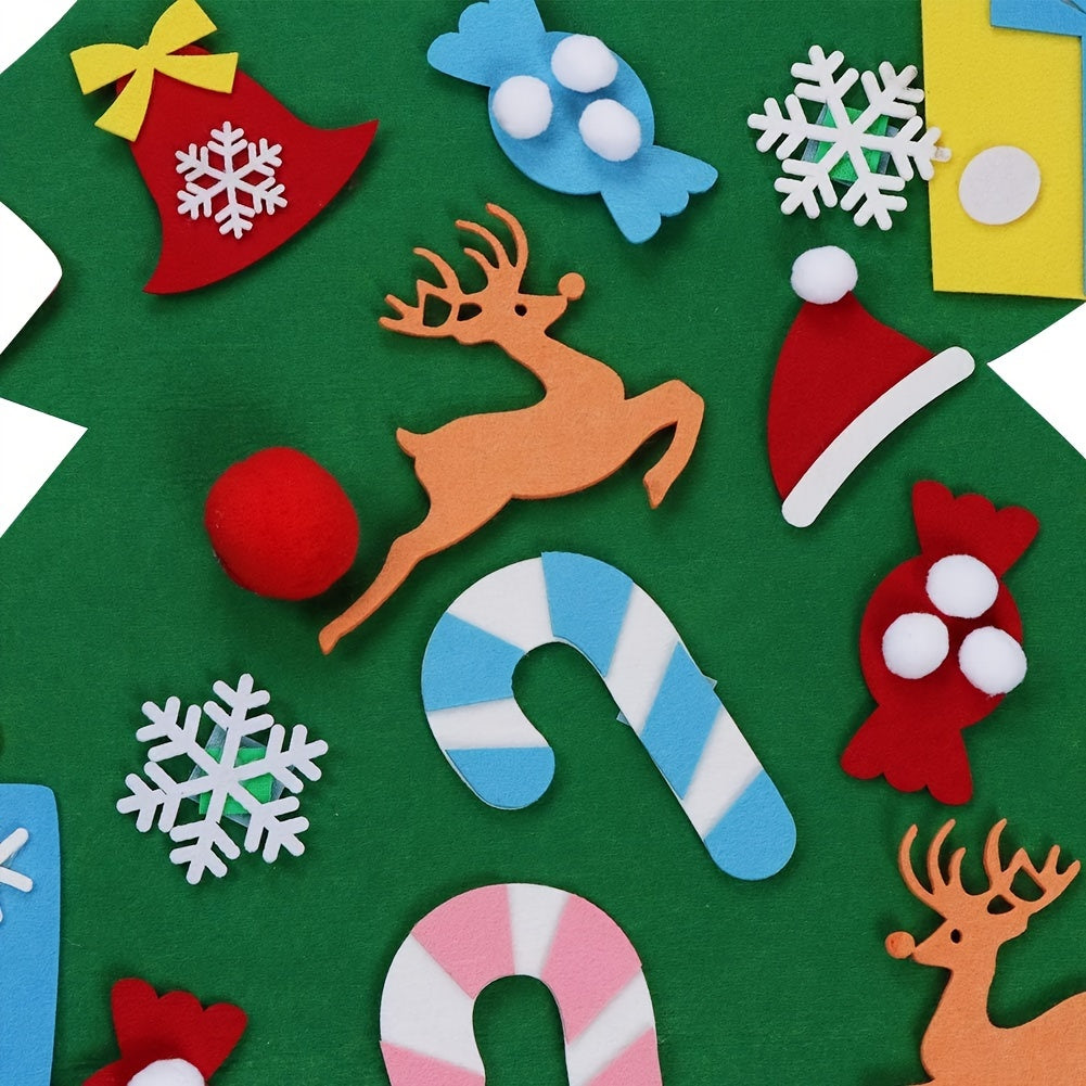 Build Your Own Christmas Tree Felt Toy - Fun & Educational for Infants and Toddlers to Improve Hand Flexibility - Great for Christmas, Halloween and Thanksgiving Gifts