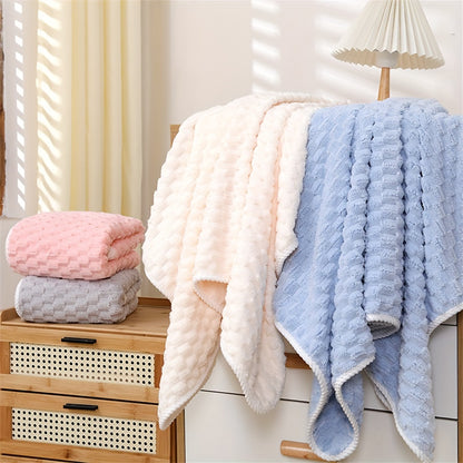 2pcs Ultra-Soft Microfiber Bath Towels - Super Absorbent, Quick-Dry Waffle Weave for Daily Use, Spa, Gym and Travel