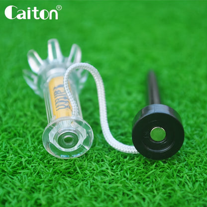 Caiton 5pcs Magnetic Plastic Golf Tee Set - Improve Your Game with 360-Degree Bounce, Includes Two Sizes