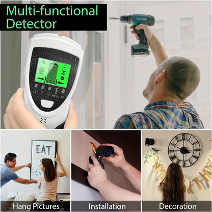 5 in 1 SHAWTY ProFinder Wall Scanner - Electronic Stud Detector with LCD Display, Audio Alarm, and Accurate Beam Finders for Wood, Metal, and AC Wire Detection