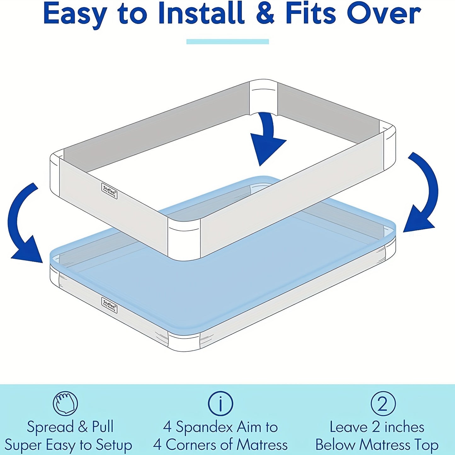 Sheet Holder – Fitted Sheet and Wide Mattress Corner Strap Fastener – Rubber Sheet Straps for a Tight Fit