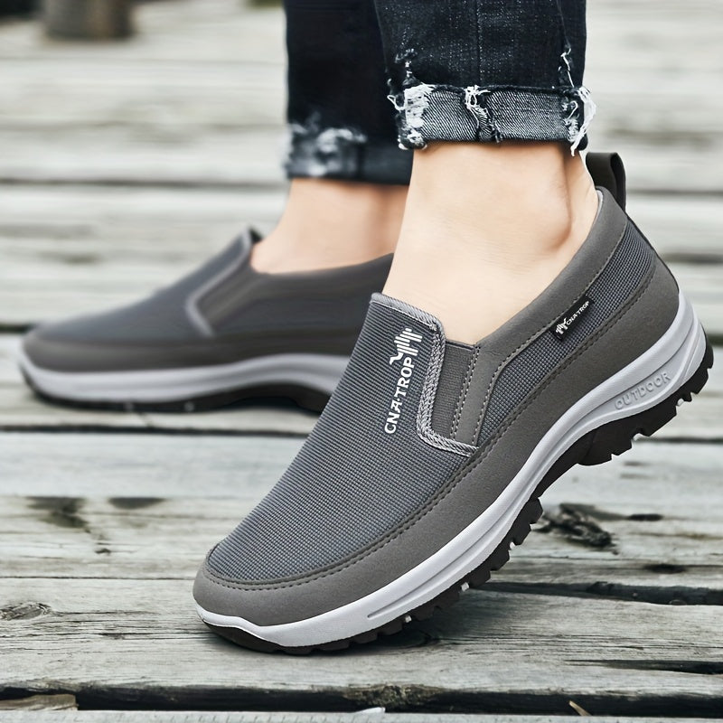 Ultra-Comfortable One-Step Walking Shoes for Men - Soft Breathable Upper, Slip-Resistant Outsole, Lightweight, Easy Slip-On - Ideal for Casual Walking, Travel, and Outdoor Activities