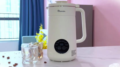 1000ml Soybean Milk Master - Automatic Temperature Control, Intelligent Touch, One-Button Cleaning, Boiling-Free Juicer - Stainless Steel, White, Kitchen Essential for Nut and Soy Milk