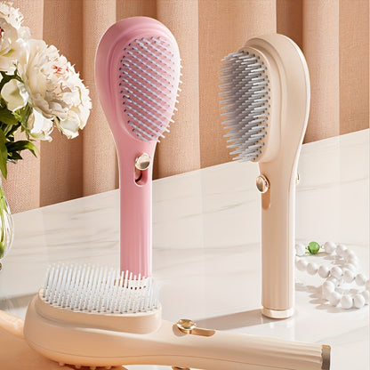 Portable Retractable Comb for Hair Care - Non-Electric, Anti-Static, Gentle on Hair, Easy Hair Removal for Home Beauty