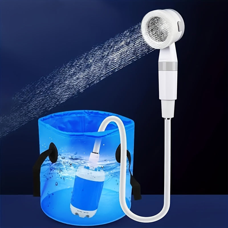 Portable USB Watering Device - Adjustable Pressure for Outdoor Bathing, Car Cleaning and Plant Watering