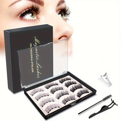 3D Magnetic Eyelashes – Non-Allergenic, Reusable, Waterproof, Easy Application for a Festive Look