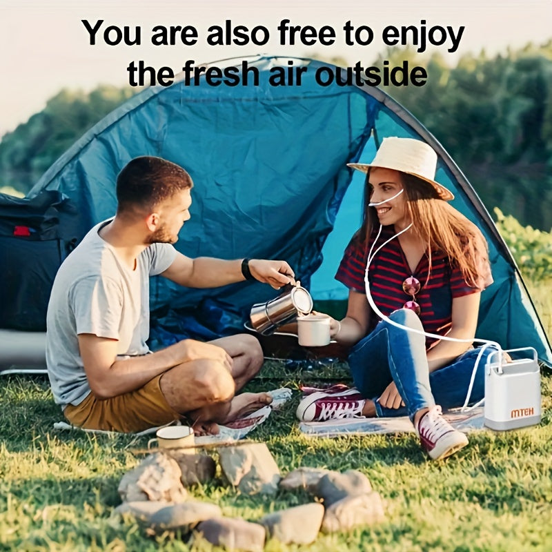 Portable Air Filtration System – Enriched Oxygen for High-Altitude and Outdoor Sports, Compact, Low Noise with Backpack for Easy Carry