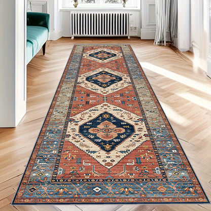 Vintage Boho Persian Runner Rug – Soft, Non-Slip, Machine Washable – Ideal for Laundry Room, Hallway, Kitchen, Living Room, Bedroom – 2'x10