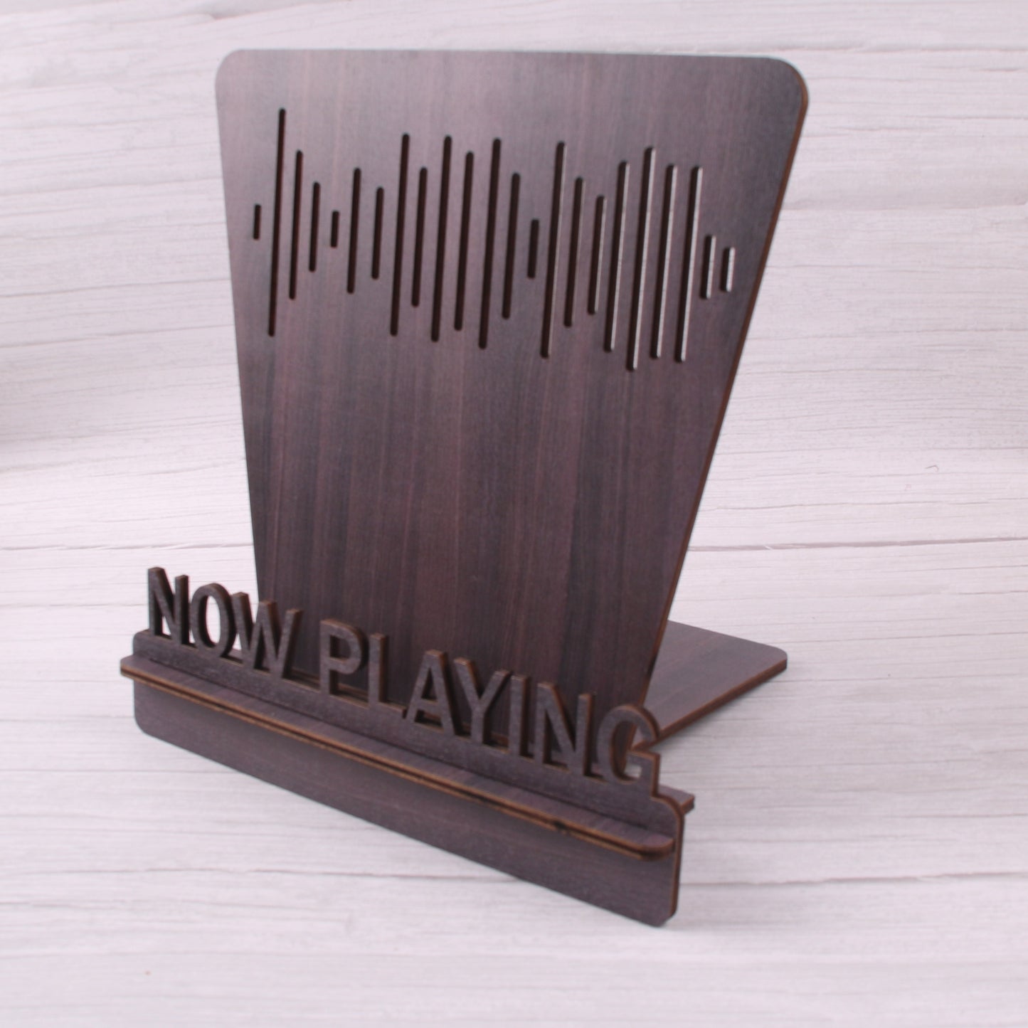 Wooden Record Holder - CD and Vinyl Record Display Stand for Desktop - Home Decor