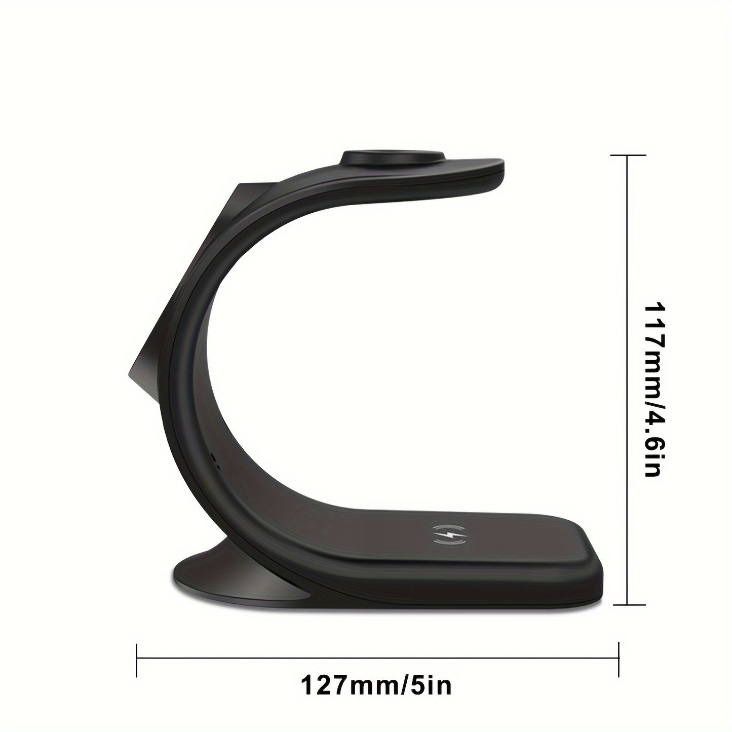 Triple Mode Magnetic Wireless Charger Stand - 3 in 1 Fast Charging for iPhone 16/15/14/13/12, iWatch SE/8/7/6/5/4/3/2, and AirPods, Compact and Safe Charging Solution