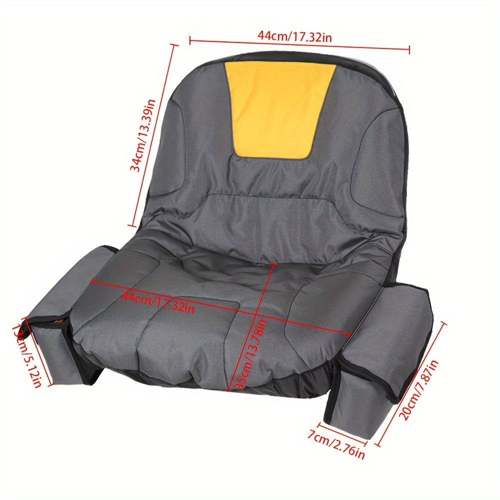 Heavy-Duty 600D Oxford Fabric Lawn Mower Seat Cover – Easy Install, Ideal for Riding Tractors and Outdoor Use