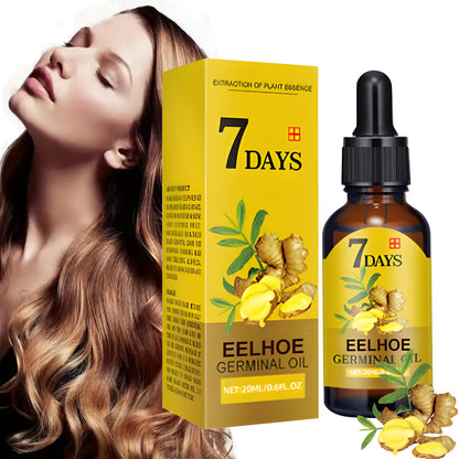 7 Day Ginger Hair Essential Oil Serum - Penetrates Root to Tip for Healthy Hair