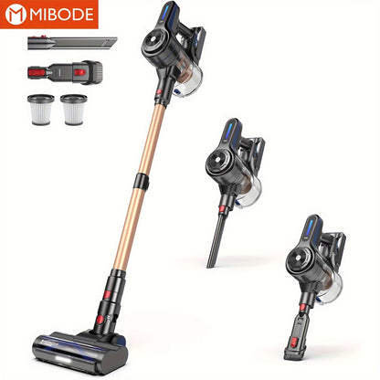 MIBODE Cordless Vacuum Cleaner - 26Kpa Powerful Stick Vacuum, 45min Runtime, Anti-Tangle, Rechargeable Wireless, 50.72oz Dust Cup, For Hardwood Floors, Carpet and Pet Hair