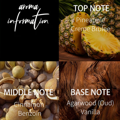 Pineapple and Vanilla Scented Eau de Toilette for Women - Woody Fragrance Notes, Alcohol-Based, 5-15% Flavor Concentration, Formaldehyde-Free, Perfect for Daily Wear and Dates