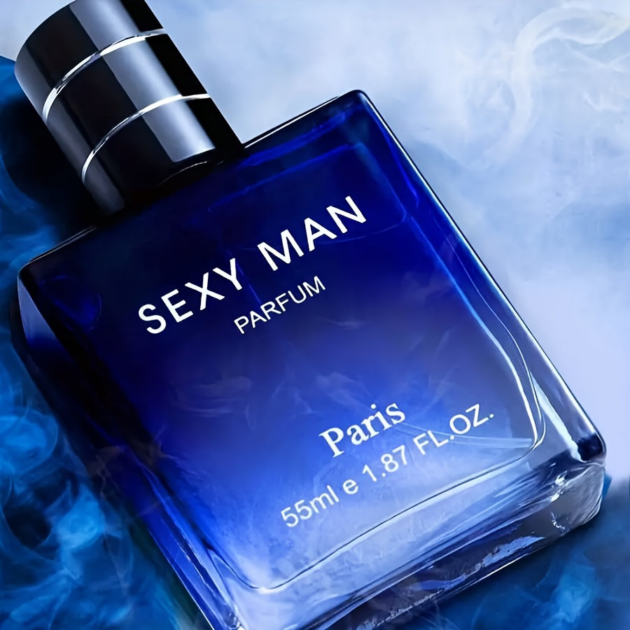 55ml Long-Lasting Eau De Parfum for Men - Refreshing Cologne with Seductive Scent, Ideal for Dating, Daily Use and as a Christmas or Father's Day Gift