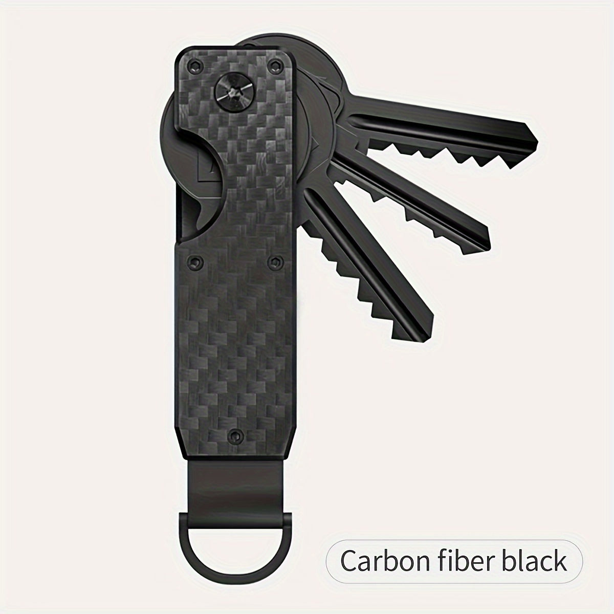 Sleek Aluminum Key Organizer by FOREVER MIYIN - Compact, Lightweight and Portable Minimalist Key Holder for Men and Women