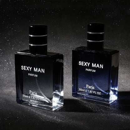 55ml Long-Lasting Eau De Parfum for Men - Refreshing Cologne with Seductive Scent, Ideal for Dating, Daily Use and as a Christmas or Father's Day Gift