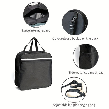 Wheelchair Hanging Storage Bag – Large Capacity Adjustable Pouch with Strap for Household, Outdoor, Travel, Bedroom, Bathroom, and Office