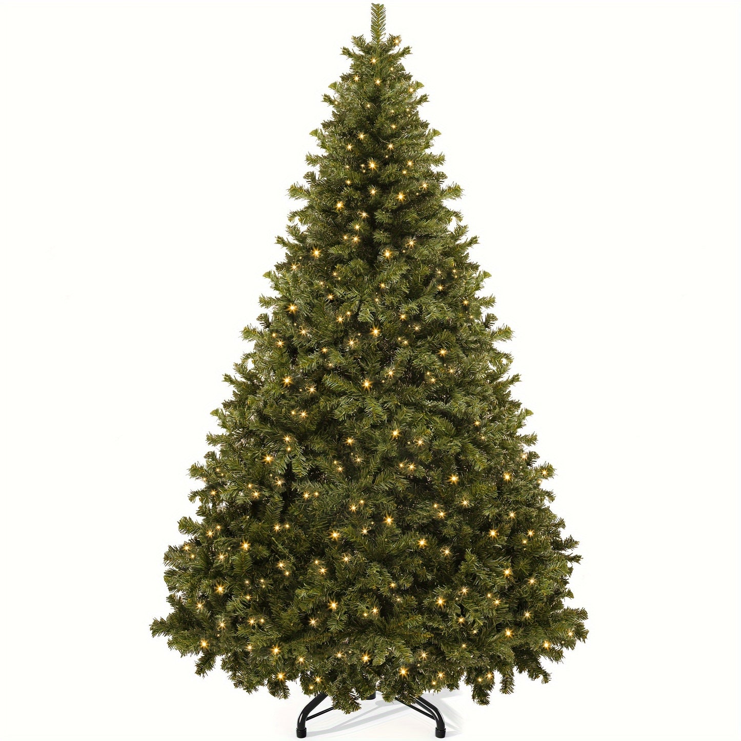 6ft Pre-Lit Artificial Christmas Tree - 880 Branch Tips and 250 Lights for Holiday Parties, Homes, and Offices