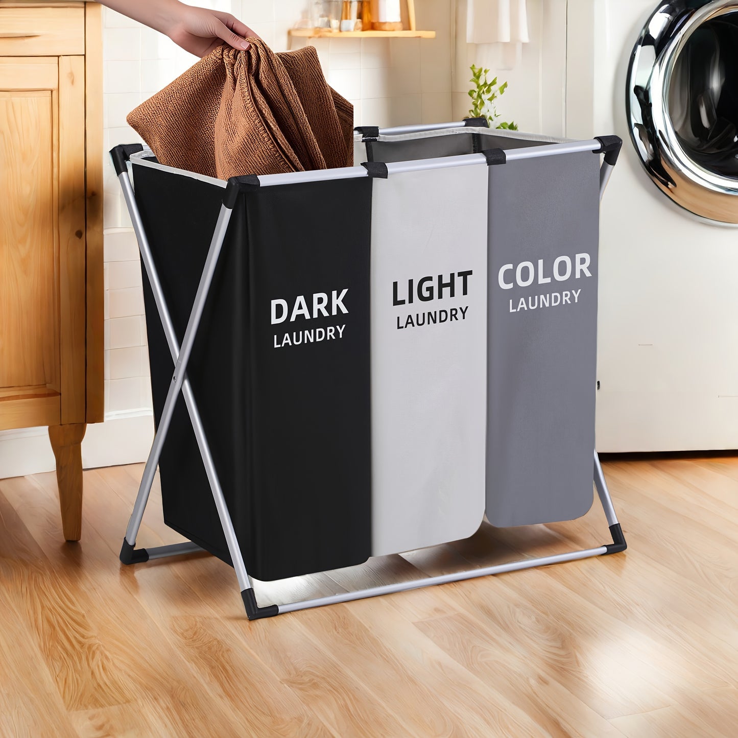 Large Laundry Basket - Durable Hamper for Dirty Clothes Storage - Ideal for Home and College Dorms