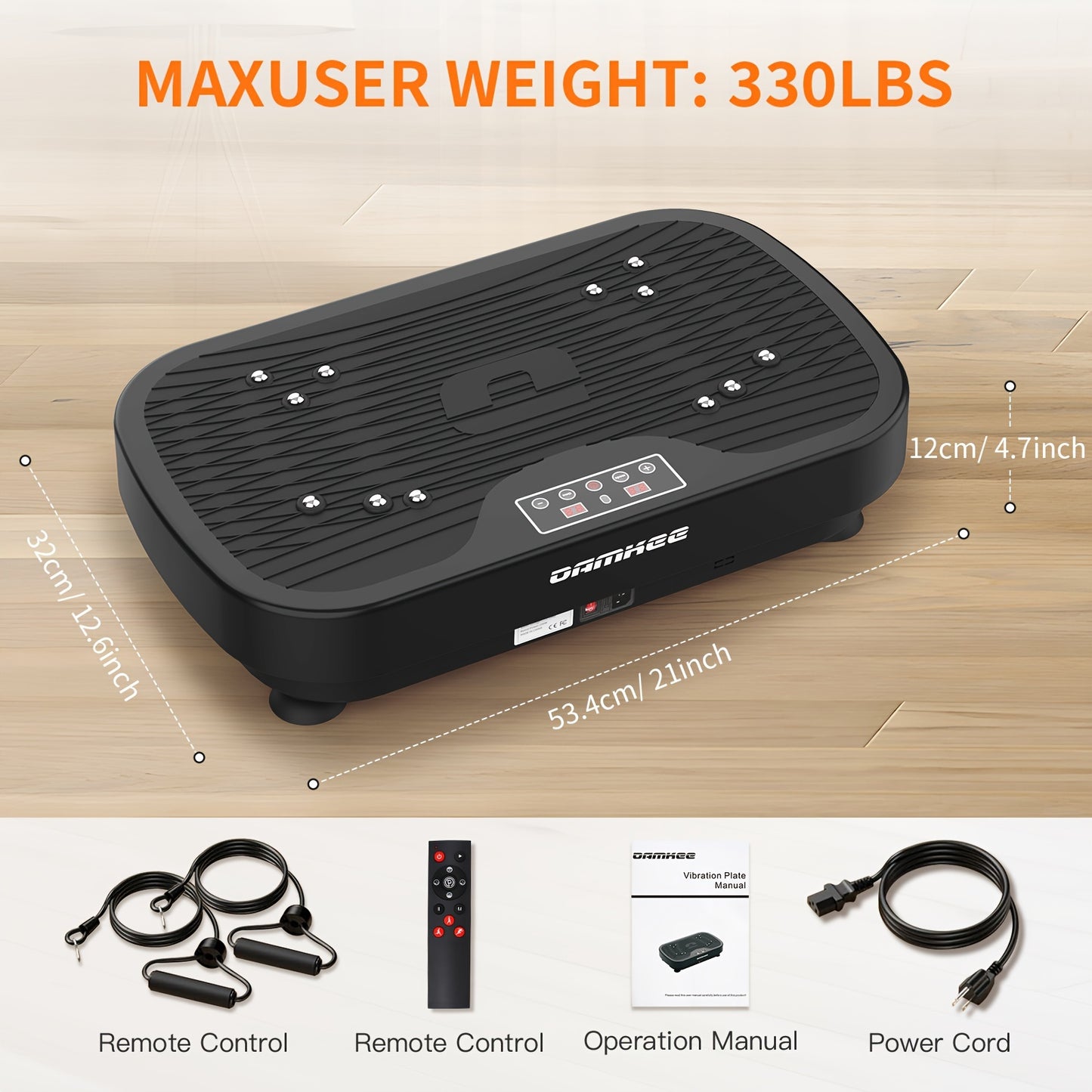 Vibration Plate Exercise Machine - Whole Body Vibration Platform for Lymphatic Drainage and Toning, Ideal for Home Gyms