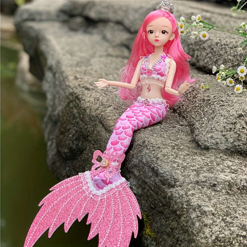 Mermaid Princess Doll Set - Interactive Toy with Accessories, Perfect Christmas Gift for Girls