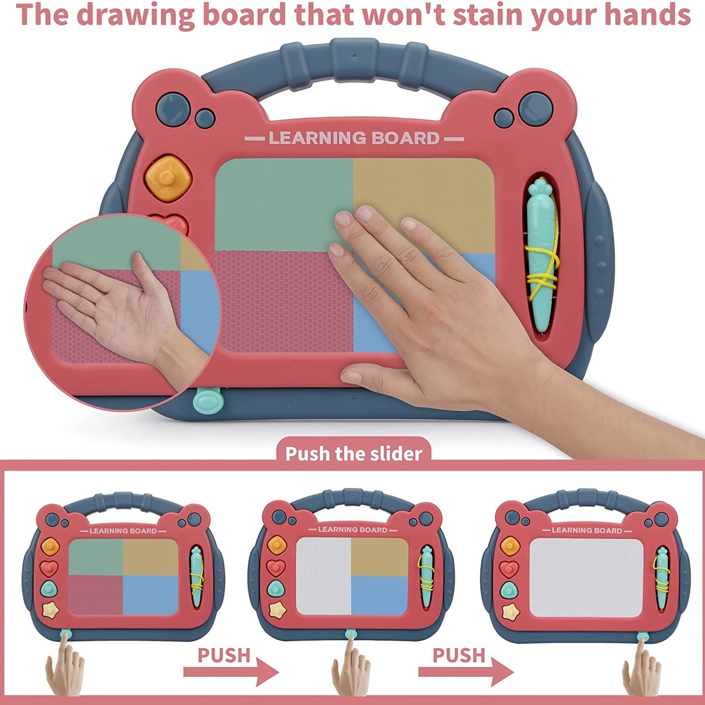 Magnetic Drawing Board for Kids - Graffiti Sketch Board, Educational Toy for Boys and Girls, Perfect Birthday Gift