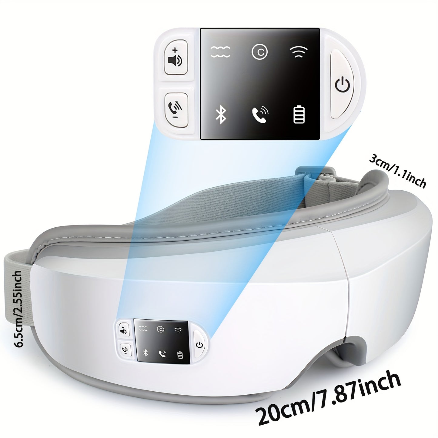 4D Intelligent Eye Massager Pro – Multi-Functional Hot Compress with Soothing Music, Perfect Relaxation Gift for Women, Men, Father’s Day, Mother’s Day